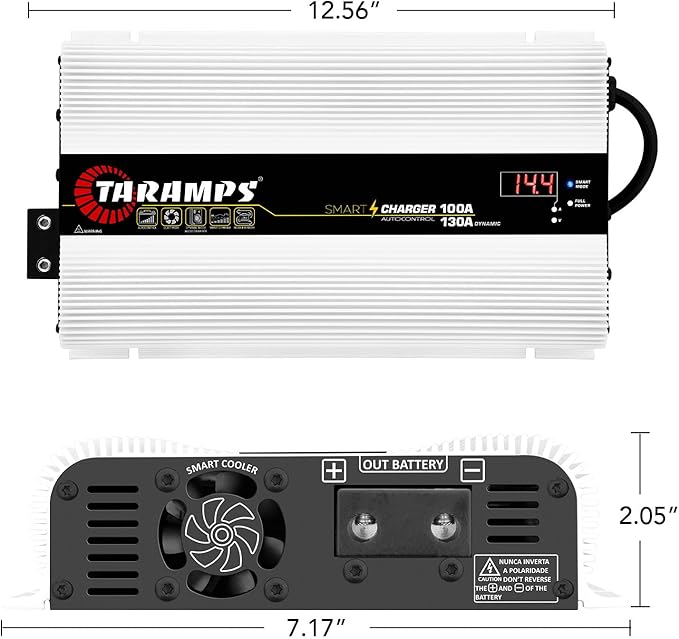 Taramps Smart Charger 100/130A battery charger 130A dynamic mode car audio system power supply 1850 watts max output power bivolt automatic 127/220VAC
