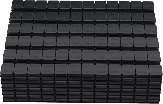 MIKKUPPA Black Wheel Weights - 1/4oz, 0.25oz (576pcs, 144oz/Box) Low Profile, Easy to Peel, Adhesive Stick on Tire Weights for Cars, Trucks, SUVs, Motorcycles, RC Cars, OEM Quality