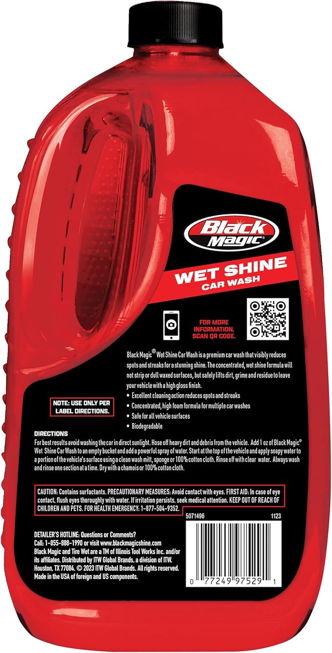 Black Magic 5071496 Wet Shine Exterior Car Wash - 64 oz.