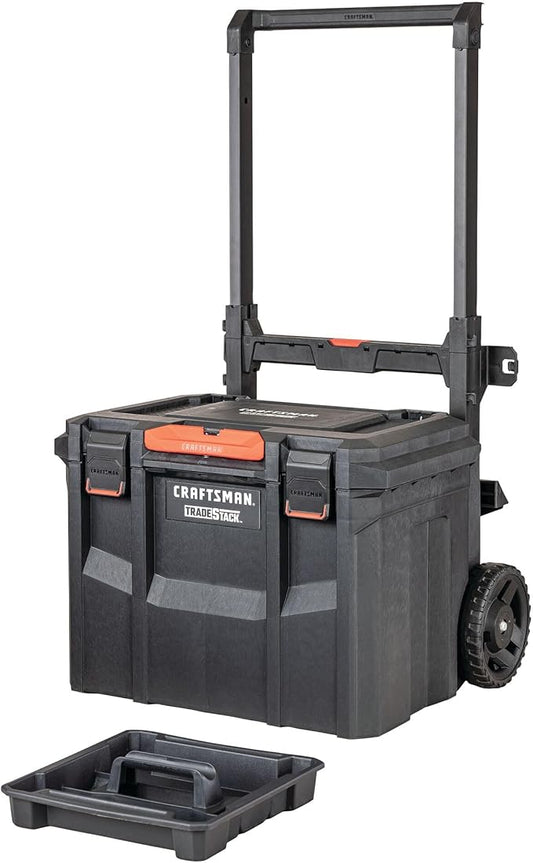 CRAFTSMAN TRADESTACK Tool Box, Waterproof Indoor/Outdoor, Stackable Tool Storage, Lockable, 21 Inch (CMST21430)