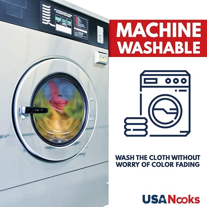 USANOOKS Microfiber Cleaning Cloth - White - 24Pcs (12.5x12.5 inch) High Performance - 1200 Washes, Ultra Absorbent Car Towel Traps Grime & Liquid for Streak-Free Mirror Shine - Car Washing Cloth