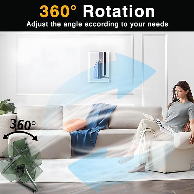 Rechargeable Battery Operated Drum Fan, Portable Outdoor Hurricane Emergency 7-47H Large Battery 12" Floor Fan Hi-Velocity Low Noise Cordless, Watching Event Camping Travel Indoor Home Patio