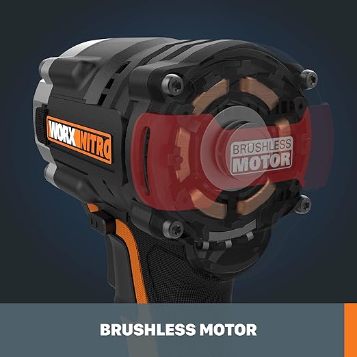 WORX Nitro WX272L.9 20V Power Share 1/2” Cordless Impact Wrench with Brushless Motor (Tool Only)