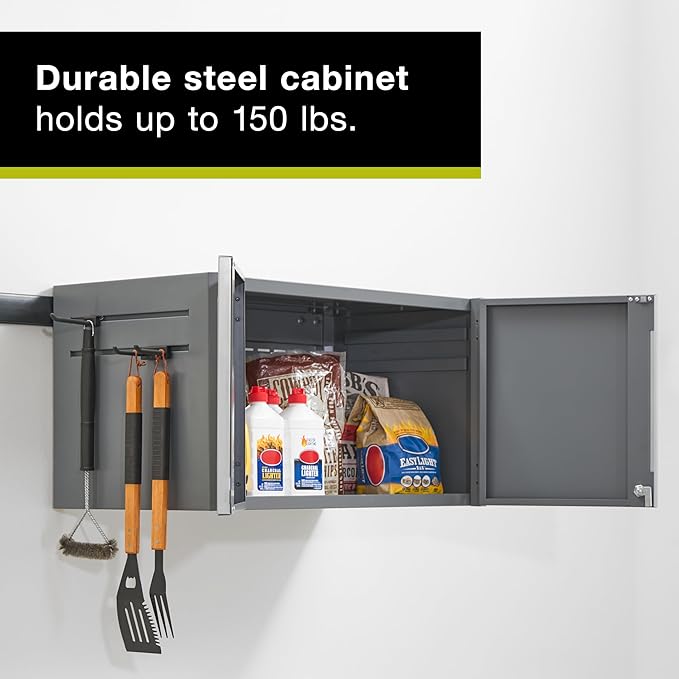 Rubbermaid FastTrack Single 2-Door Cabinet, Garage Storage Systems, Garage Organization