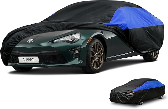 Toyota Car Cover Custom Fit Toyota Paseo Waterproof All Weather, Lightweight Full Exterior Cover for Automobiles Outdoor Sun UV Rain Dust Snow Wind Protection.