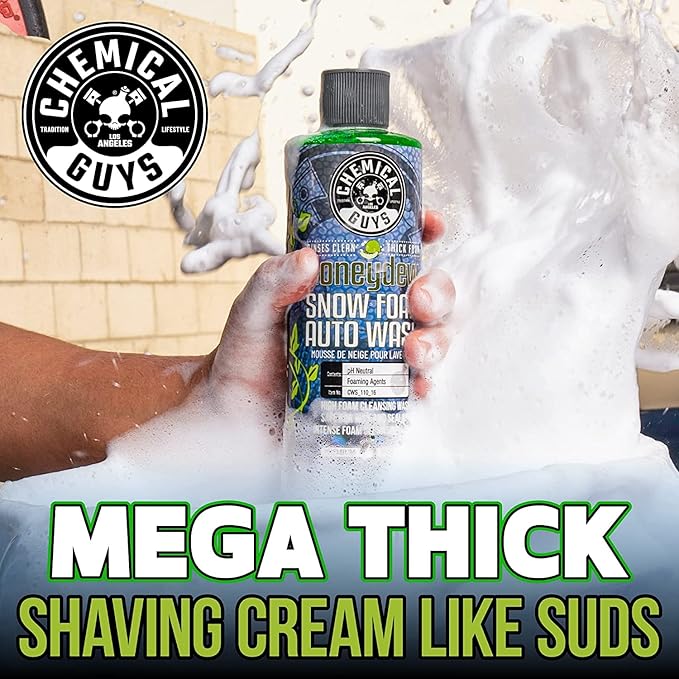 Chemical Guys HOL316 Snow Foam Auto Wash Bundle, Cannon and Gun Soap, Safe for Ceramic Coating, Wax and Sealant, Watermelon and Honeydew Scents, 16 Fl Oz (Pack of 2)
