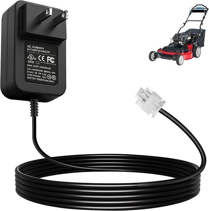 587007101 Mower Battery Charger - by Ohoho - Compatible with Husqvarna 587007101 532190097 PR25Y21RKP 428626 190097, Fits HU725AWDEX HD725E HU675FE XT722FE (12 Volt)