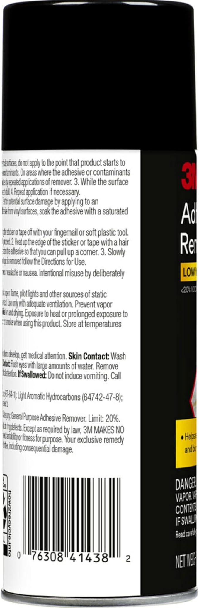 3M Adhesive Remover, 12 oz., Quickly Remove Adhesive, Attachment Tape, Tar, Wax & Adhesive Residue, Low VOC <20%, No Residue Left Behind, Easy-to-Use Formula, Also Works on Glass & Vinyl (03618VOC20)
