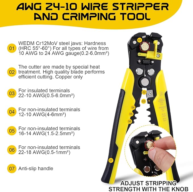 3-In-1 Heat Gun Kit with 3588Pcs Heat Shrink Solder Accessories, 350W Mini Heat Gun with AWG24-10 Wire Stripper and AWG22-10 Crimping Tool Wire Connectors for Shrink Tubing Marine Automotive