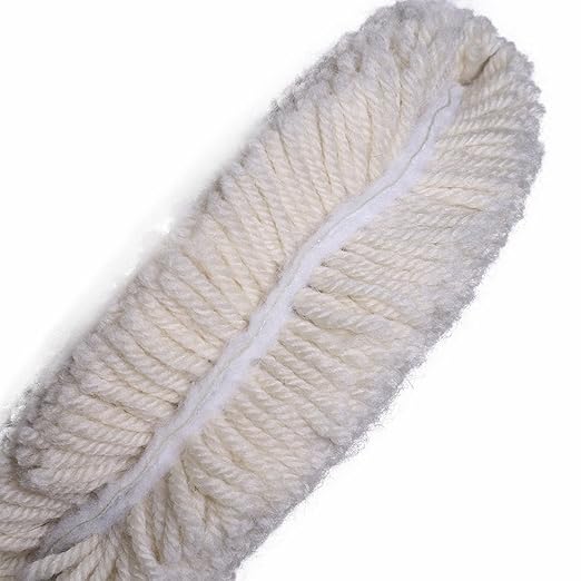Gracefur 7" Double Sided Wool Buffing Pad for Buffing, Polishing, Cutting & Compounding - 2 Sided 7 Inch 100% Natural Wool Polishing Pad for Car, Marine, RV & Trucks