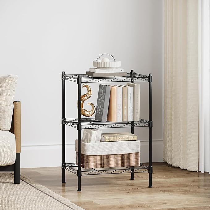 KKN Wire Shelving (11.8"" X15.7 X23), Black, ZWJ-03