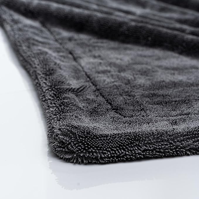 Pittstop Drying Microfiber Towel Large 24x35 Inch 1400 GSM, Edgeless Scratch-Free, Twisted Loop, Super Absorbent, Professional Grade Material, Heavy-Duty, Soft Durable, Car Drying Towel,