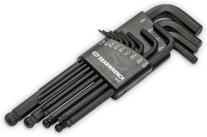 GEARWRENCH 13 Piece Long Ball End SAE Hex Key Set - 83524