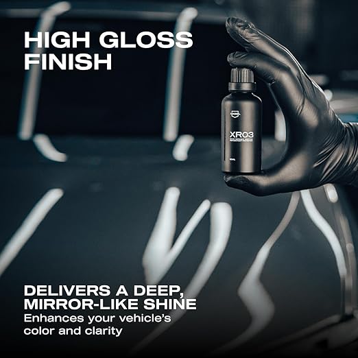 Nasiol XR03 Nano Ceramic Coating Kit – Advanced Paint Protection for Cars, Highly Hydrophobic, High Gloss Finish, One Layer Hybrid Durable Coating, Easy Application – 1.69 fl oz