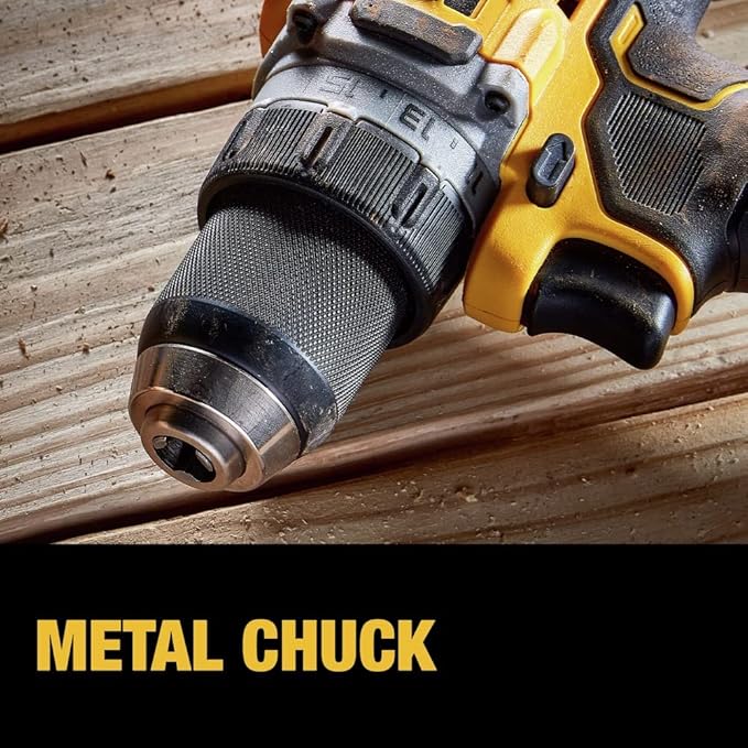 DEWALT 20V MAX XR Compact Cordless Drill and Impact Driver with Powerstack Batteries (DCD800D1E1)