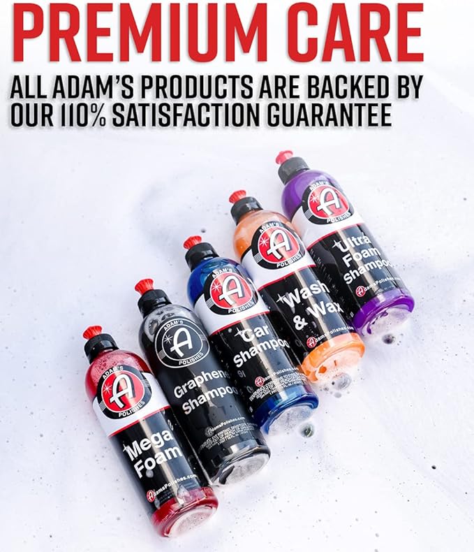 Adam's Polishes Mega Foam Car Washing Bundle - pH Best Car Wash Soap For Foam Cannon, Pressure Washer or Foam Gun | Concentrated Detailing & Cleaning Detergent | Won't Strip Wax or Ceramic Coating