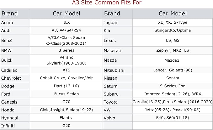 Car Cover for Compact Sedan, 6 Layers Full Exterior Covers Universal Fit for Nisan Sentra, VW Jetta, Hyundai Elantra, Toyota Corolla, Honda Civic, Fit Sedan Length 175-185 inchs