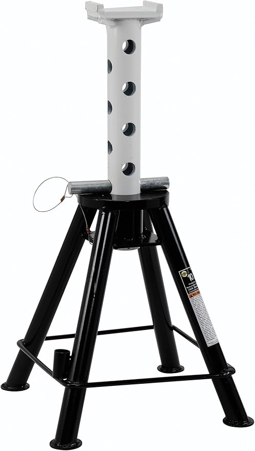 Omega 32105B Black Heavy Duty Jack Stand - 10 Ton Capacity