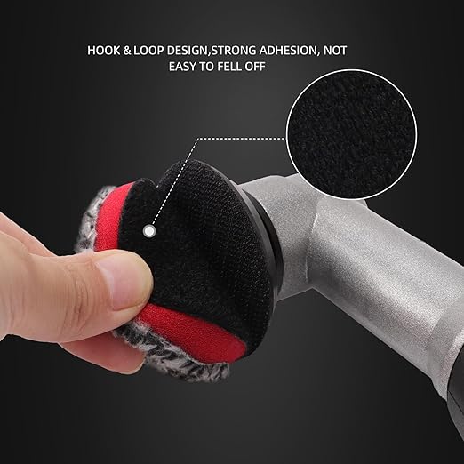 SPTA 2" Microfiber Cutting Pads 10 Pack, Heavy Cutting and Polishing, Microfiber Finishing Disc for Waxing and Polishing&Scratch and Vortex Removal Pad, Ultrafine Fiber Pad