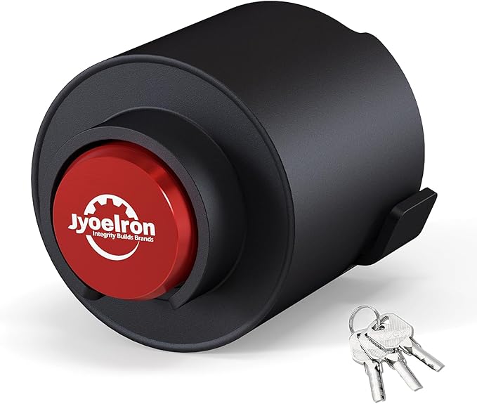 Trailer Lock Fits 2 5/16 Inch Coupler, Upgrade Anti-Theft Steel Trailer Hitch Locks, Heavy-Duty Trailer Coupler Lock, for RV, Trailer, Boat, Pickup
