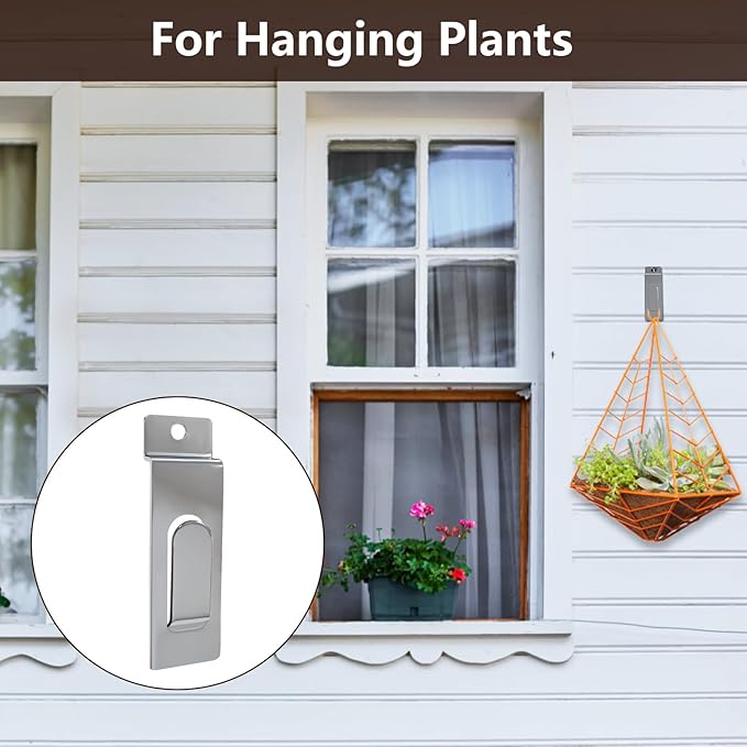 Slatwall Utility Hooks, 10pcs Metal Notch Picture Display Hooks Commercial Slatwall Picture Hook Hangers Painting Hook for Photo Frame Painting Arts Center Slat Panel (Silver)