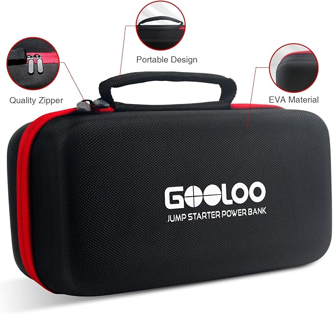GOOLOO GT4000S Jump Starter 100W Two-Way Fast-Charging Portable Car Jump Starter EVA Storage Case