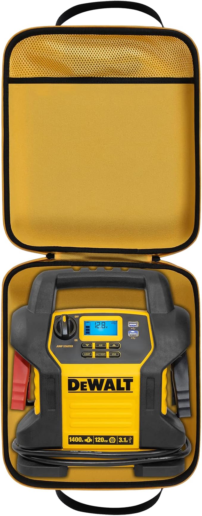 Khanka Hard Carrying Case Replacement for DEWALT DXAEJ14 Digital Portable Power Station Jump Starter: 1400 Peak/700 Instant Amps, Case Only