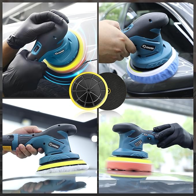 Saker 6 Inch Buffer Polishing Backing Plates - Backing Wheel Pad as Replacement for Buffing Polisher 2 Pack