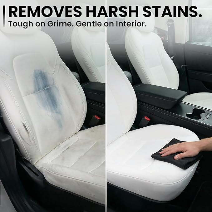 EVEO TESLA Interior Cleaner Kit - (16oz) Tesla Model Y Juniper Accessories & Tesla Model 3 Accessories | Tesla Seat Cleaner, Car Interior Cleaner - Car Leather Cleaning | Tesla Model S 3 X Y 2026