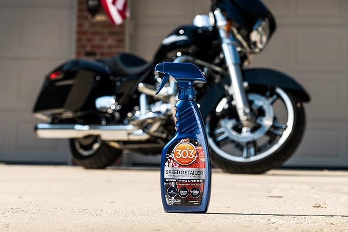 303 Products Speed Detailer - For All Exterior Automotive Surfaces - Instantly Shines And Protects Paint - Cleans Between Washes - UV Protection, 16 fl. oz. (30216CSR) Packaging May Vary