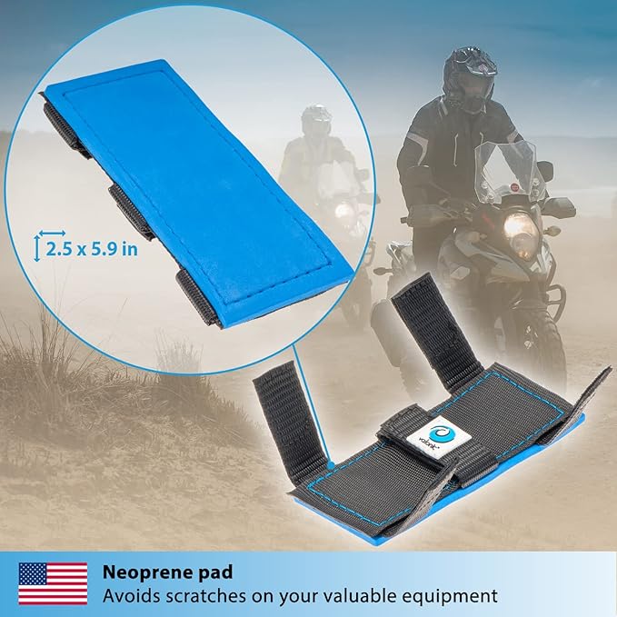 valonic Koala - Protector for tie Down Straps - Neoprene pad, 4-Pack - Protective Sleeves for Ratchet Straps or tie Downs with cam Buckle