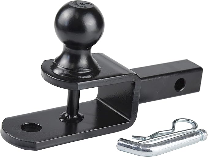 TOPTOW ATV/UTV Trailer Hitch Towing Ball Mounts, 2-Inch Ball, Clevis Pin, Fits 1 1/4-Inch Receiver
