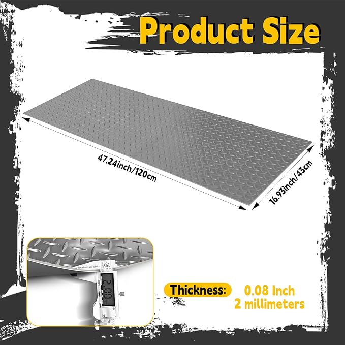 Workbench Mat, PVC Work Bench Mat with Non-Slip Texture, 2mm Thick Scratch & Stain Resistant Surface for Painting, Woodworking, Crafting, Building and Tool Protection (Grey, 16.93" x 47.24")