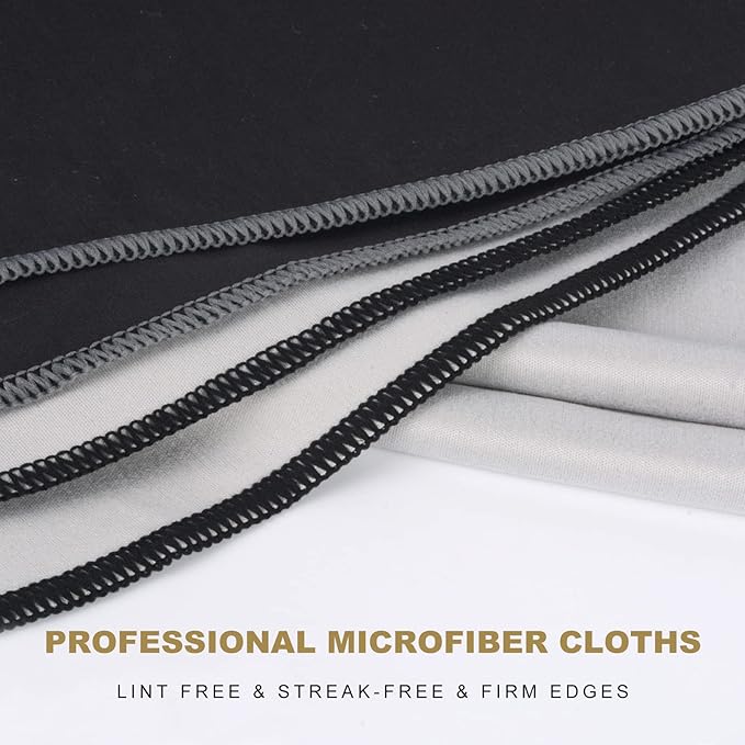 SINLAND Microfiber Glass Polishing Cloths Large Size Thick Lintless Drying Towels for Wine Glasses Stemware Dishes Stainless Appliances 20 Inch X 25 Inch Pack of 4