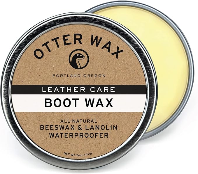 Otter Wax Boot Wax | 5oz | All-Natural Leather Waterproofer | Made in USA