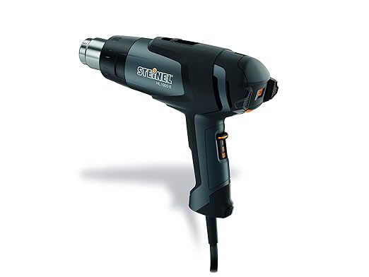 Steinel - 110025596 HL 1920 E Professional Heat Gun, 1500 W, Adjustable Temperature and Airflow, hot air Gun for Soldering, Heat Shrinking, Stripping Paint,fits 1.34" Industry Standard nozzles