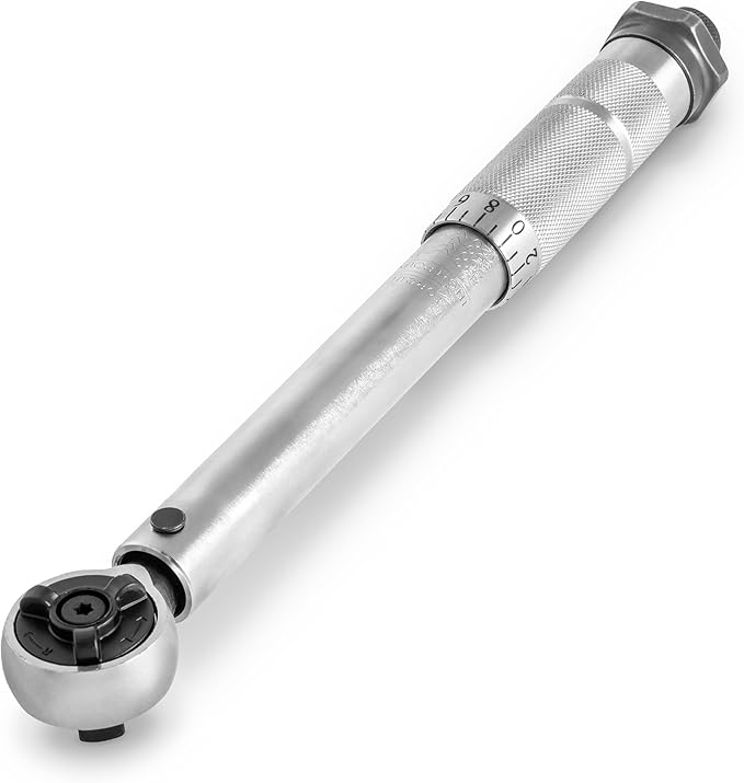 Great Neck Inch Pound Torque Wrench, 3/8 Torque Wrench Click Style, 120–960 in-lb (14–108 Nm), Chrome Plated to Resist Rust, Covers Most Common Jobs