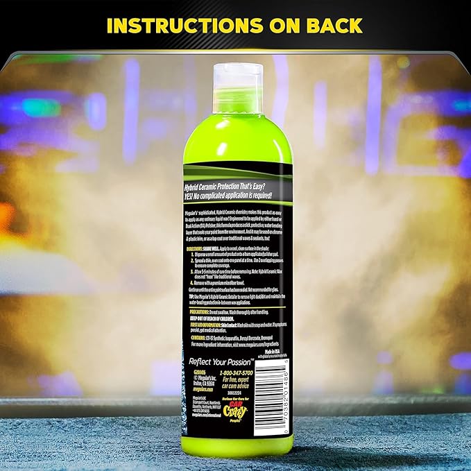 Meguiar's G200416EU Hybrid Ceramic Liquid Car Wax 473ml Advanced SiO2 Technology
