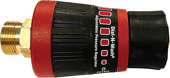 Simpson Dial-N-Wash Adjustable Pressure Regulator, 4500 PSI, M22 Quick Connect, Twist Control for Precise Cleaning, Gas or Electric Pressure Washer and Power Washer Accessory, Cold-Water Only (82232)