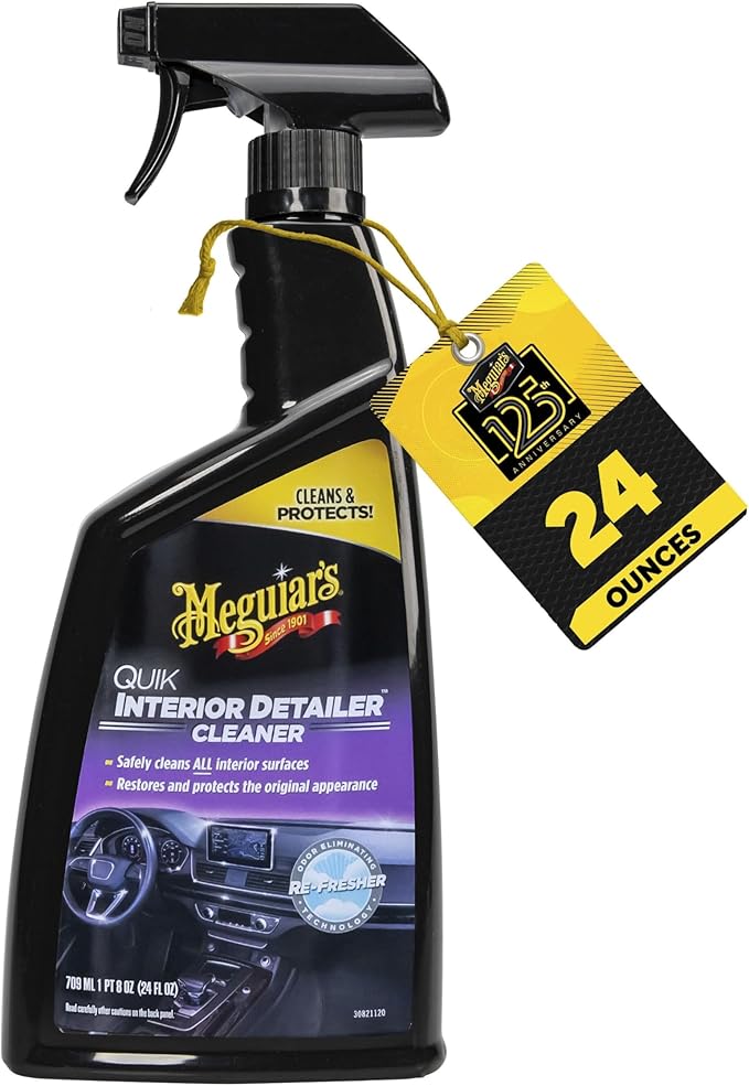 Meguiar's Quik Interior Detailer Cleaner - 24 Oz Spray Bottle