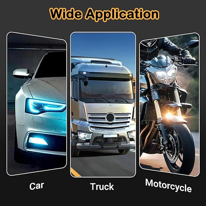 Headlight Restoration Kit with Ceramic Coating – Headlight Lens Cleaner to Remove Yellowing, Haze & Oxidation, Restore Headlight Clarity, Improve Night Visibility, Long-Lasting Protection-180ml