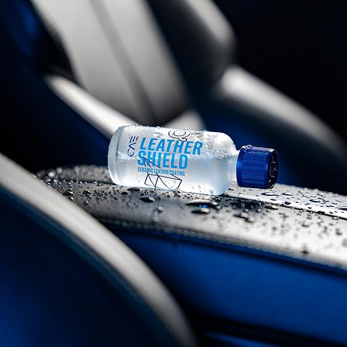 Gyeon Leather Shield EVO 50 ml - Ceramic Coating for Leather | All Types of Natural Leather, Tesla Vegan | No Change in Finish of Upholstery |Repels Dirt and Liquid | Car Interior UV Protector