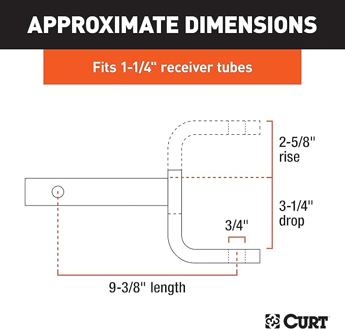 Curt 45026 Class I 1-1/4" Ball Mount
