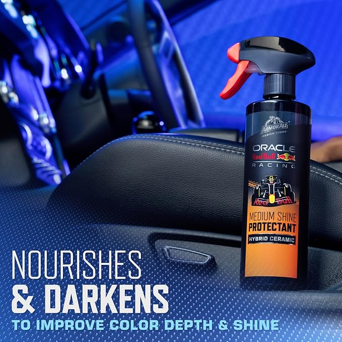 Armor All Podium Series Hybrid Ceramic Medium Shine Protectant Spray, 16 fl oz, Car Interior Protectant Developed in Collaboration With Oracle Red Bull Racing