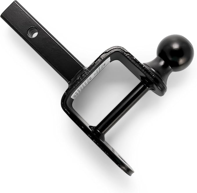 Black Boar UTV ATV Multi-Hitch - Features 2” Hitch Ball, 1-1/4” Shank - 6” (L) Shank - Hitch Ball has 2” Rise & Rated for 2,000lbs - Use w/Utility Trailers, Tow Straps & Other ATV Accessories (66024)