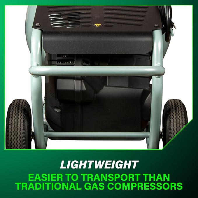 Metabo HPT Air Compressor, THE TANK, 8-Gallon Trolley Air Compressor, 225 PSI, Versatile for Use with Framing, Siding, Finish, or Roofing Nailers, Easy Mobility with Rubber Tires, EC1315S