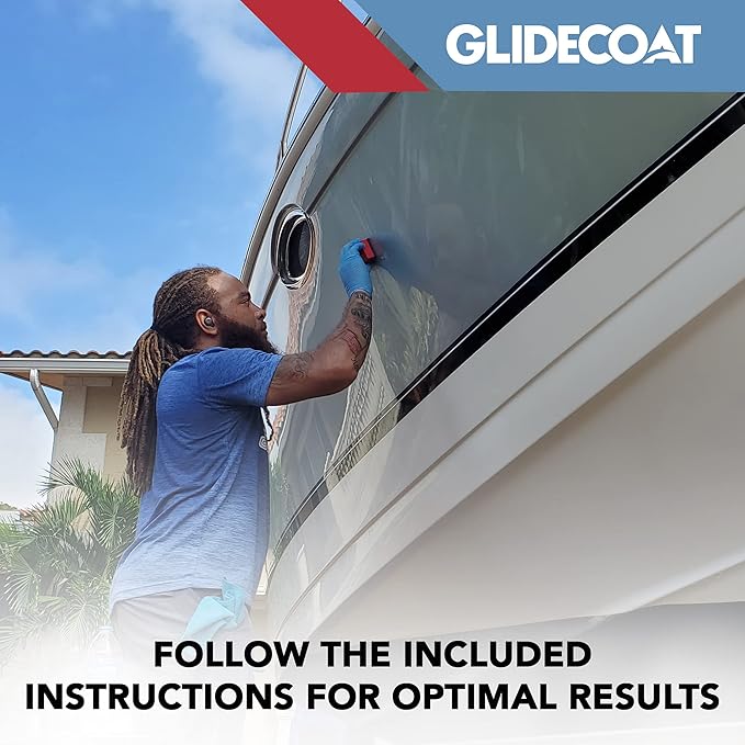 Glidecoat Marine Ceramic Coating (120ml)-Nano Ceramic Coating for Boats, Cars-Better Than Car Wax Polish and More Durable than Regular Ceramic Coating for Cars - Extremely Durable Coating (120mL)