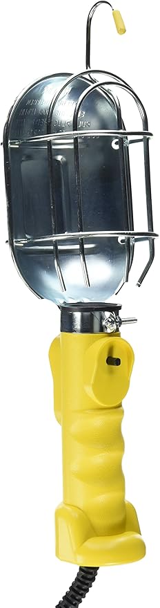 Bayco SL-425A Metal Shield Incandescent Utility Light with 16-Gauge Cord and Grounded Receptacle