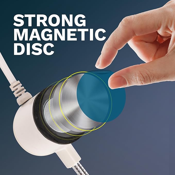 FAJ Sewing Machine Light, Magnetic, Flexible 60 LED Work Lights, Bandsaw Accessories, Scroll Saw with Extra Long Gooseneck (2 Pack) - 4 Mount Anywhere Discs Included