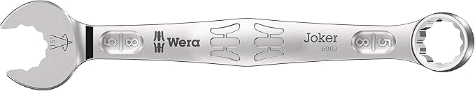 WERA - 05020235001-9642 Magnetic Rail 6003 Joker Imperial 1 Ring Spanner Set, 8 Pieces